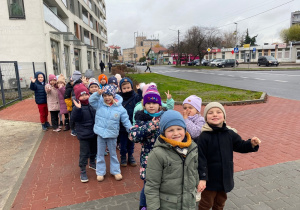 W drodze powrotnej do przedszkola.