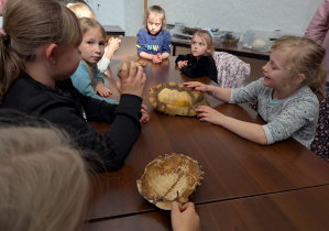 Oglądaliśmy też skorupy żółwi.