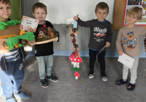 Każda jesienna dekoracja była niezwykle pomysłowa i efektowna.