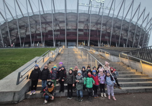 Zdjęcie przed Stadionem Narodowym