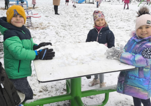 Tworzyliśmy też śnieżne budowle