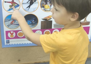 Dzieci z grupy "Misie" poznały zimowe sporty.