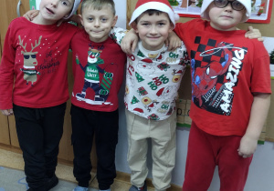 Mikołąj K., Mateusz, Marcel i Bartek