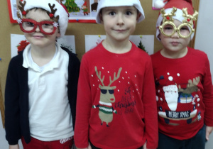 Tymek K., Mikołaj K. i Janek