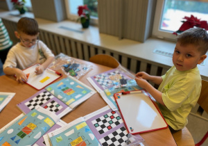 Użyliśmy do tego magnetyczne tabliczki.